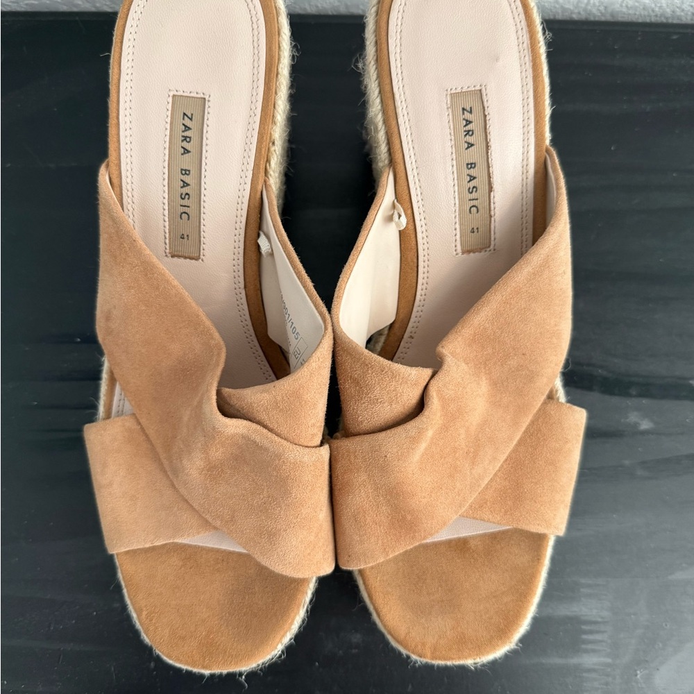 Zara Basics  Tan Women's Espadrilles